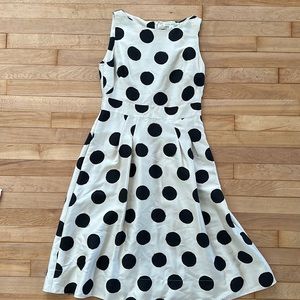 Banana Republic Black and White Polka Dot Dress